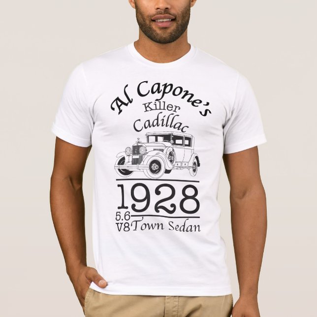 Camiseta Al Capone 1928 Cadillac (Frente)