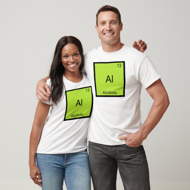 Camiseta Al - Elemento Químico Símbolo Alcoólico Divertido (Unissex)