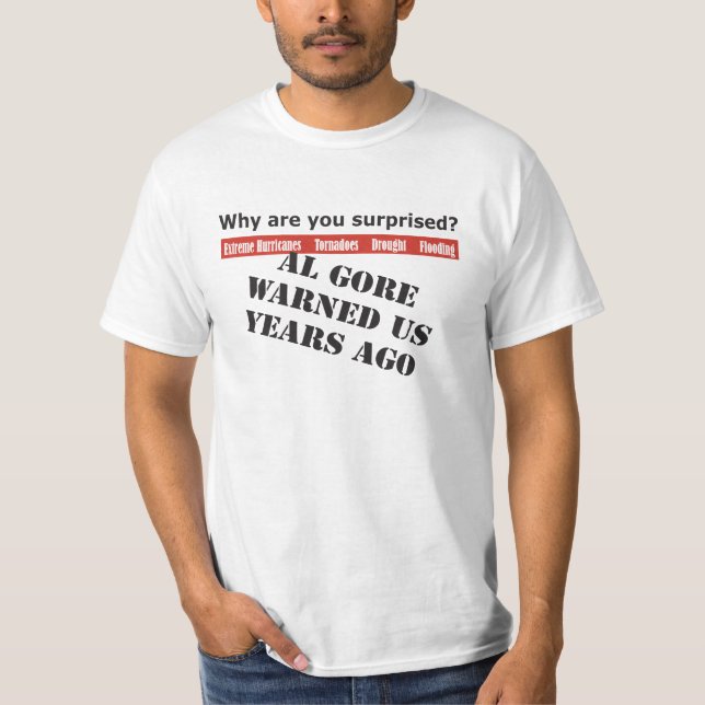 Camiseta Al Gore advertiu-nos (Frente)