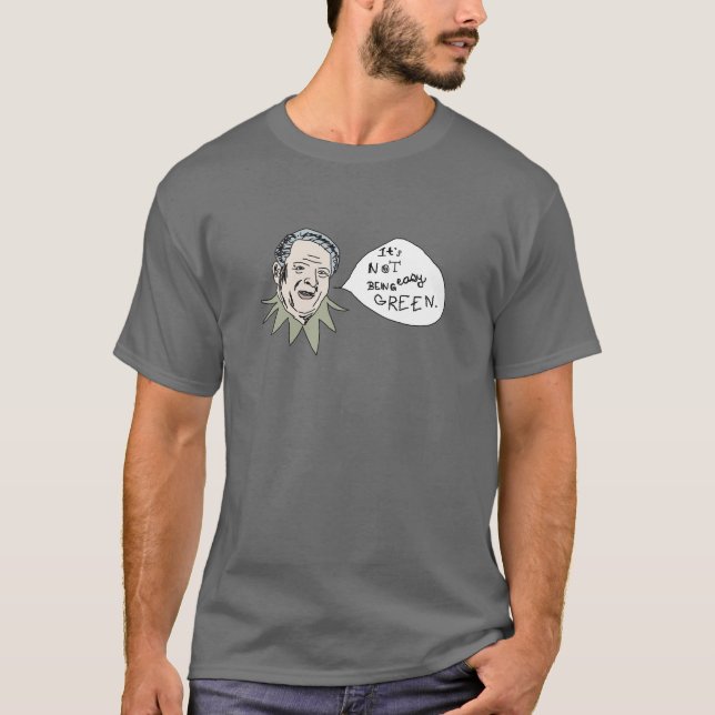 Camiseta Al Gore: Não é ser fácil verde (Frente)
