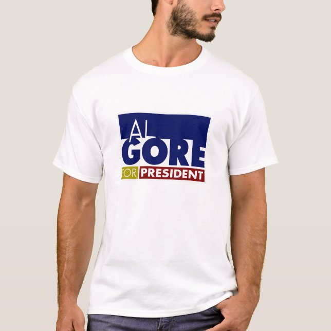 Camiseta Al Gore para o Presidente V1 (Frente)