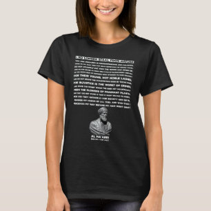 Camiseta Al Ma'arri NÃO ROUBO MAIS DA NATUREZA poema VEGA