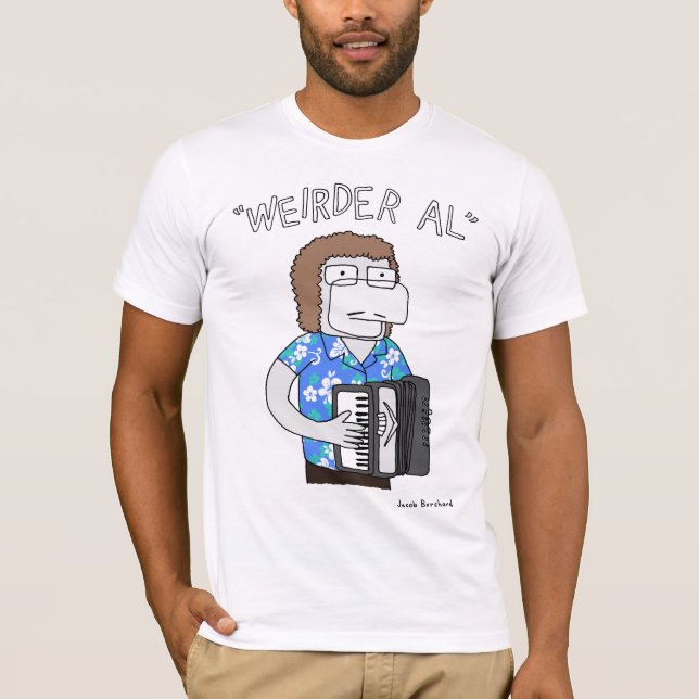 Camiseta "Al mais estranho" no azul (Frente)