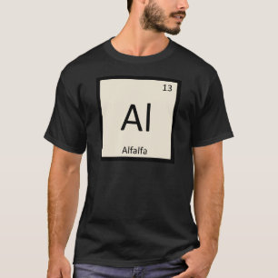 Camiseta Al - Química de Legumes de Alfafa Tabela Periódica