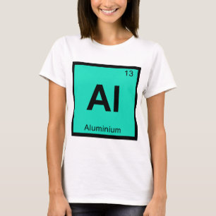 Camiseta Al - Química do Alumínio Símbolo da Tabela Periódi