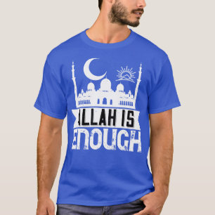 Camiseta Alá é suficiente para o Presente de Frase Muçulman