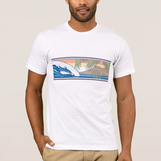 Camiseta Ala Moana Diamond Head Surf Havaiano - Sinal Tee (Frente)
