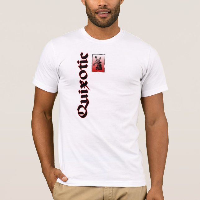 Camiseta Alá quixotesco Don Quijote do moinho de vento (Frente)