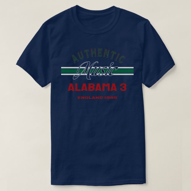 Camiseta Alabama 3 Inglaterra 1995 Music D106 TShirt (Frente do Design)