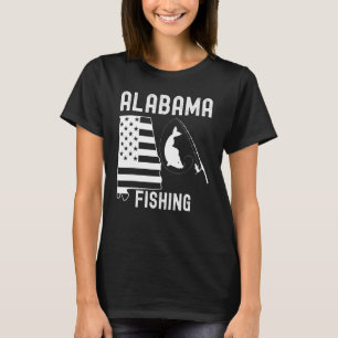 Camiseta Alabama À Pesca De Homens Ou Jovens