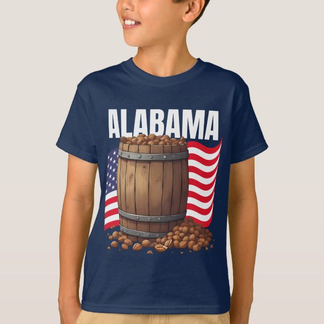 Camiseta Alabama Boy's Dark T-Shirt  (Frente)