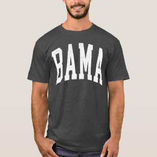 Camiseta Alabama Branco AL Estado Vintage Amante de Esporte