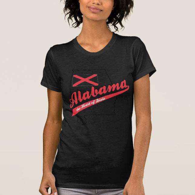 Camiseta Alabama Coração de Dixie (Frente)