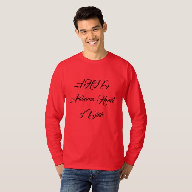 Camiseta Alabama Coração de Dixie Monograma (Frente Completa)