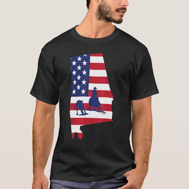 Camiseta Alabama Cortando Cavalo Usa (Frente)