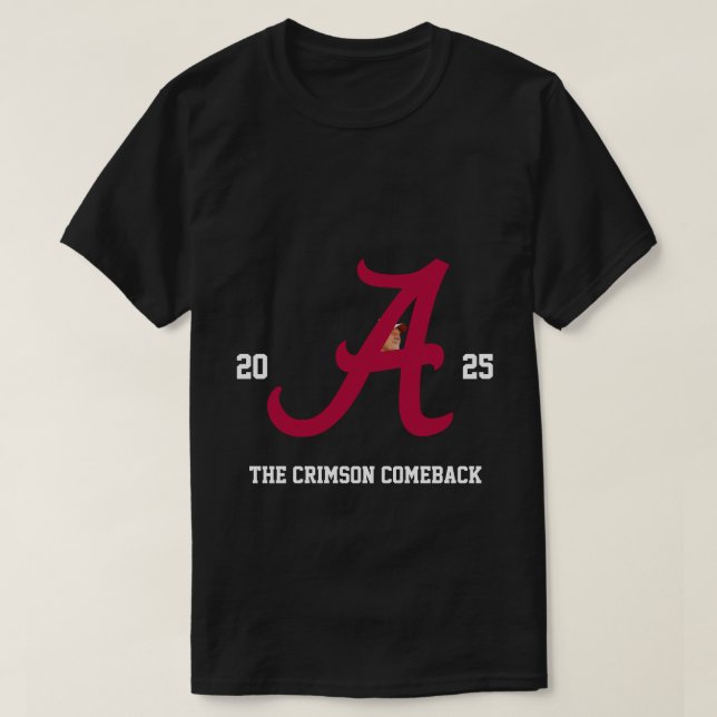 Camiseta Alabama Crimson Tide 2025 (Frente do Design)