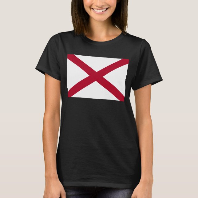Camiseta Alabama: Cruzeta Vermelha de São André (Frente)