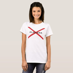 Camiseta Alabama e Flag Womens