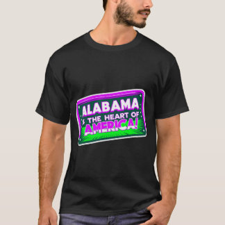 Camiseta Alabama É O Coração Da Citação Da América