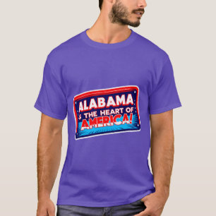 Camiseta Alabama É O Coração Da Citação Da América 1