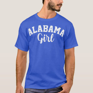 Camiseta Alabama Girl Alabama, o coração de Dixie