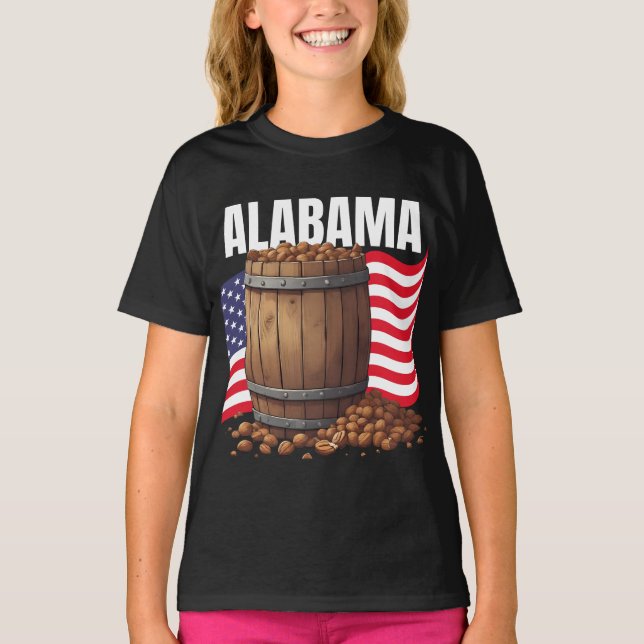 Camiseta Alabama Girl's Dark T-Shirt (Frente)