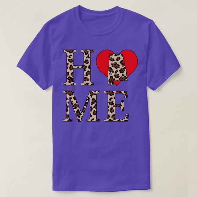 Camiseta Alabama Home Leopard Print TShirt (Frente do Design)