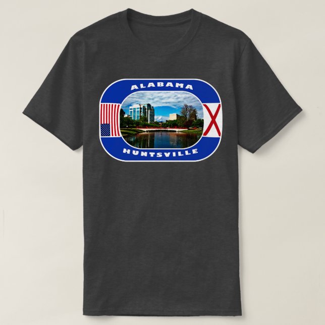 Camiseta Alabama Huntsville City USA TShirt (Frente do Design)