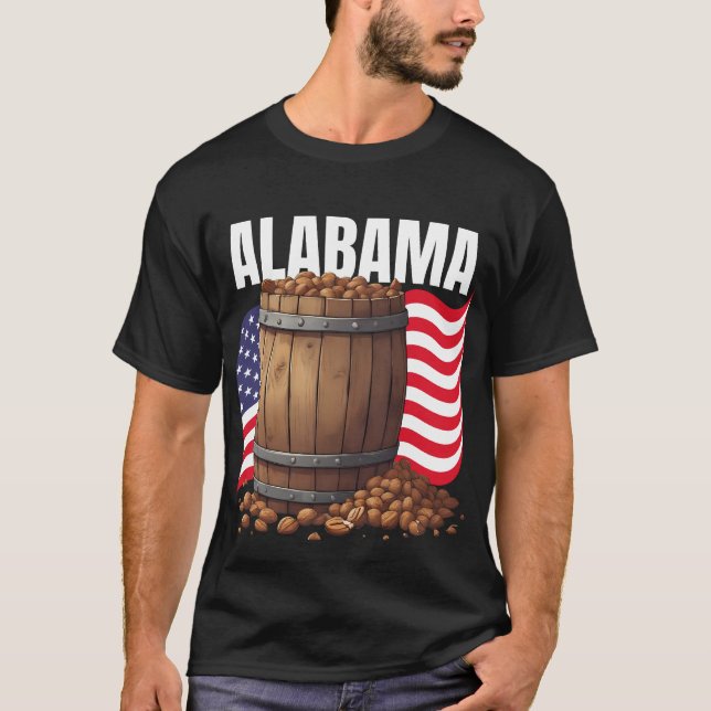 Camiseta Alabama Men's Dark T-Shirt  (Frente)