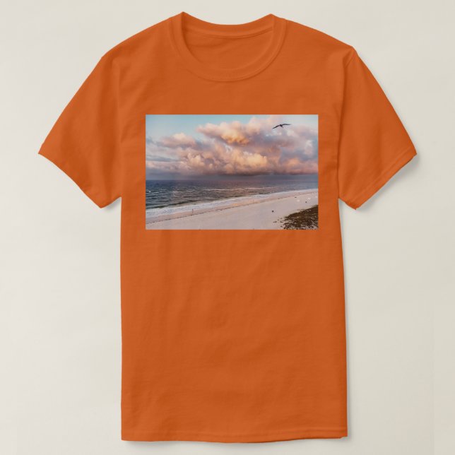 Camiseta Alabama Morning Beach View TShirt (Frente do Design)