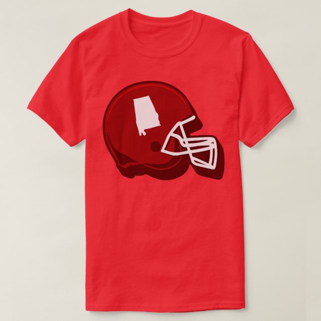 Camiseta Alabama Outline Helmet (Frente do Design)