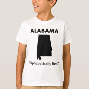 Camiseta Alabama - Primeiro em Ordem Alfabética