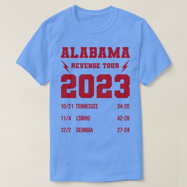 Camiseta Alabama Revenge Tour (Frente do Design)