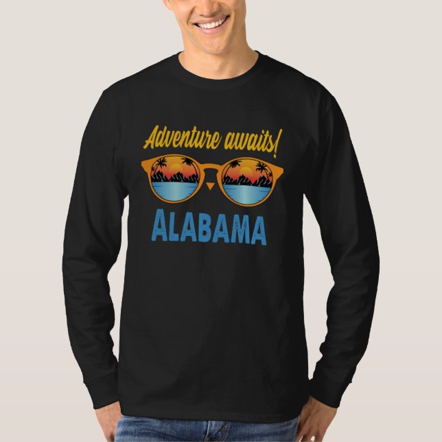 Camiseta Alabama Souvenir Love Travel Trip Usa States Alaba (Frente)