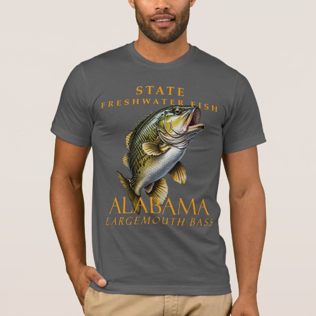 Camiseta Alabama Territorial Água fresca Peixe O Sapo (Frente)