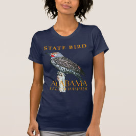 Camiseta Alabama Territory Bird, O Flicker Comum