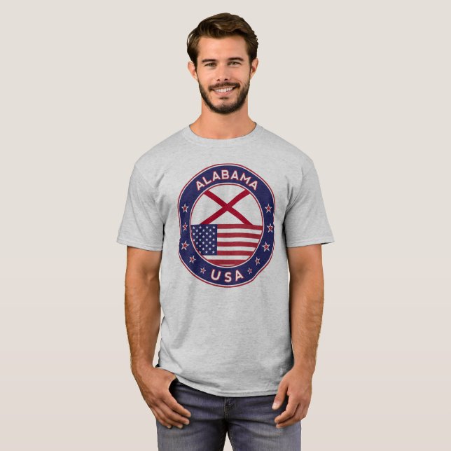 Camiseta Alabama, USA States, Alabama (Frente Completa)