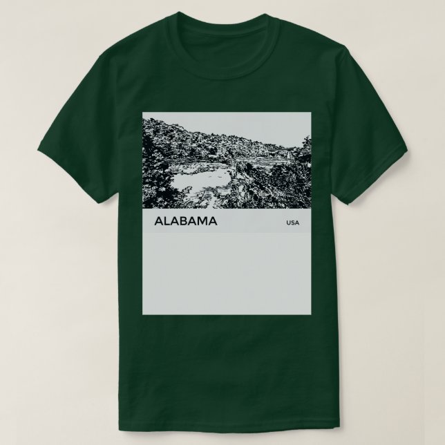 Camiseta Alabama USA TShirt 3 (Frente do Design)