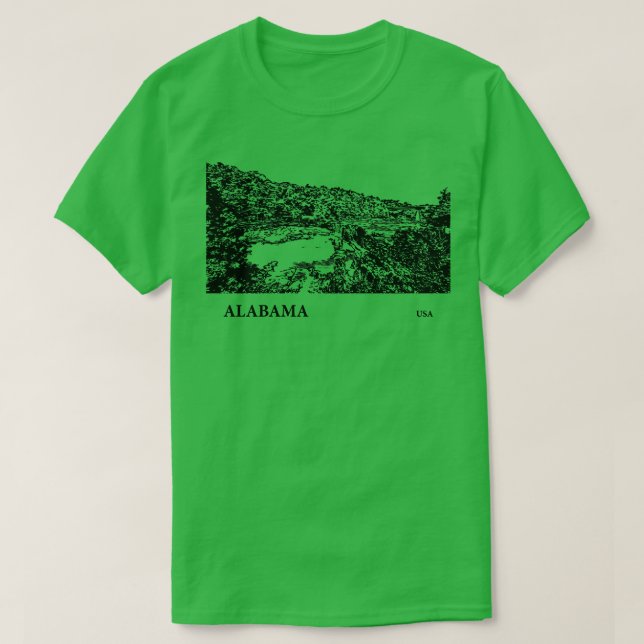 Camiseta Alabama USA TShirt 6 (Frente do Design)