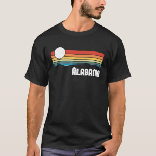 Camiseta Alabama Vintage Sunset 80s Retro Summer State USA