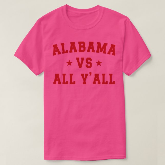 Camiseta Alabama Vs All v4 TShirt (Frente do Design)