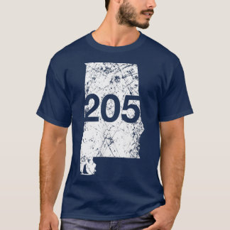 Camiseta Alabaster Hoover Birmingham Area Code 205 , Albâni