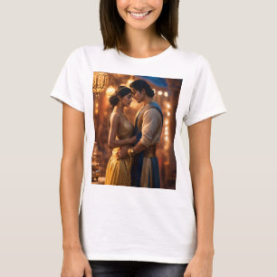 Camiseta Aladim e jasmin projetados para agitar