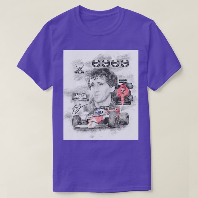 Camiseta Alain Prost  (Frente do Design)