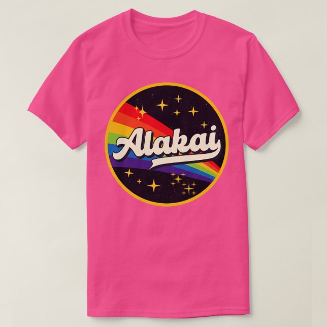 Camiseta Alakai Rainbow No Space Vintage Style (Frente do Design)