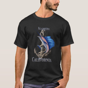Camiseta Alameda Califórnia Espadim Marlin Pesca Oceânica