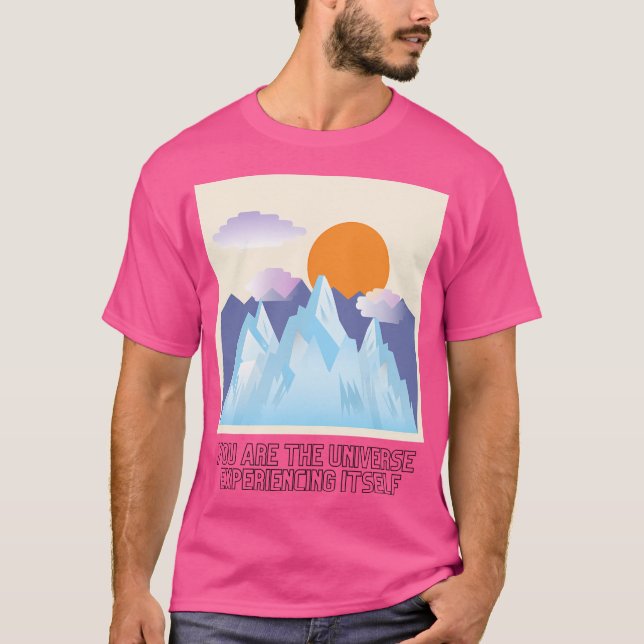 Camiseta Alan Watts Cita Que Você É O Universo Experiente (Frente)