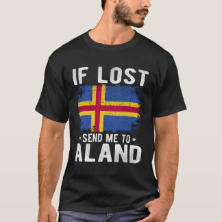 Camiseta Aland Flag Souvenir - Se Perdido Me Enviar Para Al