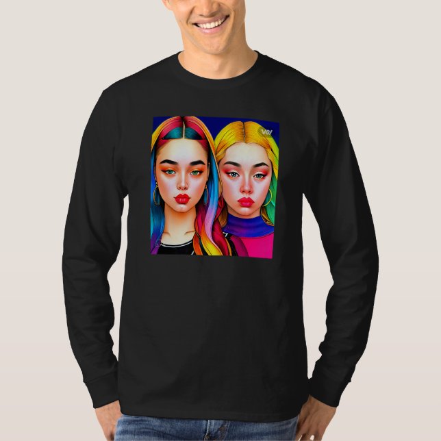 Camiseta Alanis colorful T-shirt Premium (Frente)