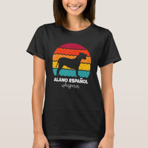 Camiseta Alano Español Whisperer Retro Vintage